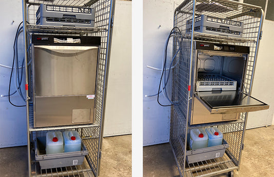 Gastro Spülmaschine im rollbaren Container (Mietgerät)