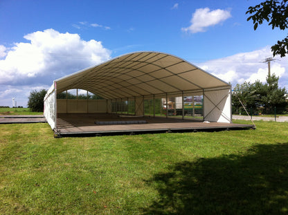 Rundbogenzelt (Bodega) mit Boden mieten